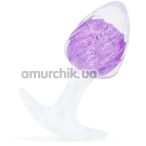 Анальна пробка Liebe Seele Crystal Icecream-Shaped Anal Plug Large, фіолетова - Фото №1