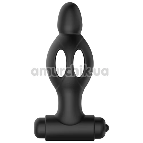 Анальная пробка с вибрацией MR Play Super Rower Silicone Vibrating Anal Plug, черный - Фото №1