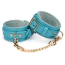 Фіксатори для ніг Liebe Seele Siren's Cove Lamb Leather Ankle Cuffs With Velvet Lining, блакитні - Фото №1