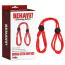 Фіксатори для рук Behave! Luxury Fetish Bondage Cotton Cuffs-Red, червоні - Фото №4