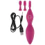 Клиторальный вибратор Sweet Smile Spot Vibrator With 3 Tips, розовый - Фото №10