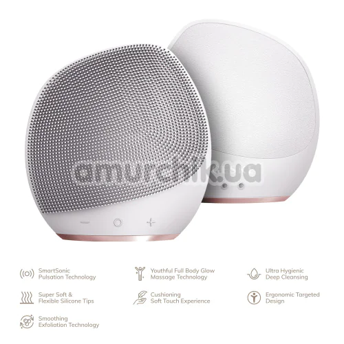 Ультразвуковая щетка для тела Geske Sonic Body Brush 7 in 1, кремовая