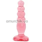 Анальна пробка Crystal Jellies 14 см рожева - Фото №1