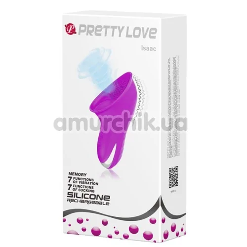 Симулятор орального секса для женщин Pretty Love Isaac, фиолетовый