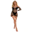 Платье Star Night Net Summer Mini Dress, черное - Фото №7