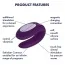 Вибратор Satisfyer Double Joy Partner Vibrator, фиолетовый - Фото №9