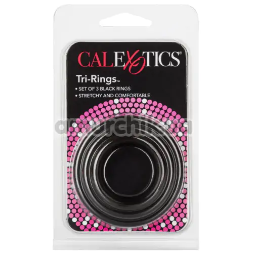 Набір з 3 ерекційних кілець Tri-Rings, чорний