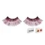 Вії Black-Red Glitter Eyelashes (модель 552) - Фото №2
