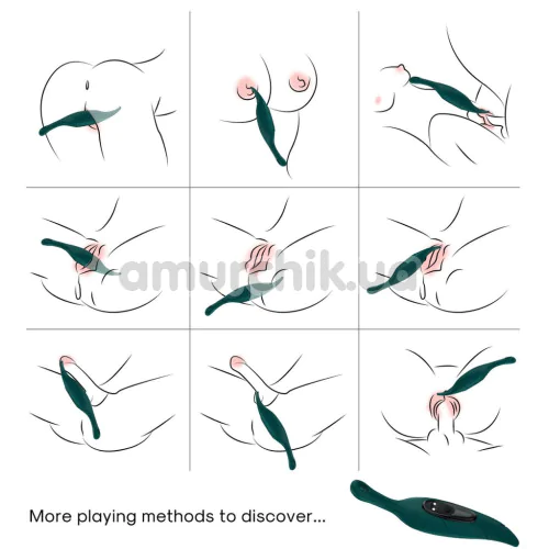 Вібратор Boss Series Vibrator Leaf, зелений