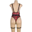 Костюм студентки Star Night Sexy Student Bodysuit Costume Set, черно-красный: боди + гартеры - Фото №10