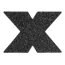Прикраси для сосків Bijoux Indiscrets Flash Glitter Pasties Cross, чорні - Фото №2