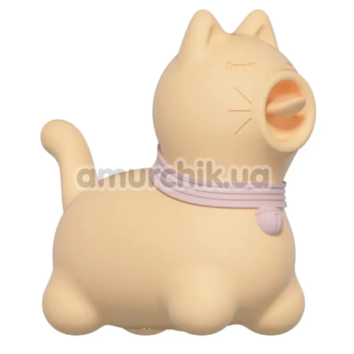 Симулятор орального секса для женщин с вибрацией Univibe Sexy Kitty, желтый