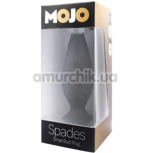Анальная пробка Mojo Spades Small Butt Plug, черная