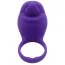 Виброкольцо Silicone Love Ring Tongue, фиолетовое - Фото №1