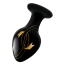 Анальная пробка Secret Kisses 3.5 Handblown Glass Plug Smooth Tapered Tip & Insertable Bulb, черная - Фото №2