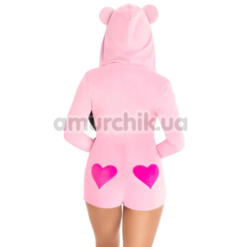 Комбинезон Leg Avenue Sweetheart Bear Velvet Romper, розовый