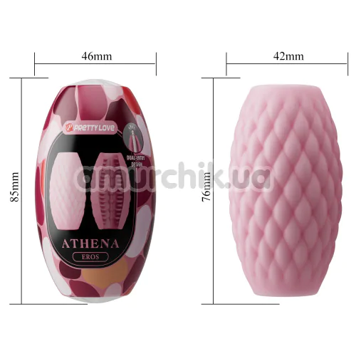 Мастурбатор Pretty Love Athena Eros, розовый