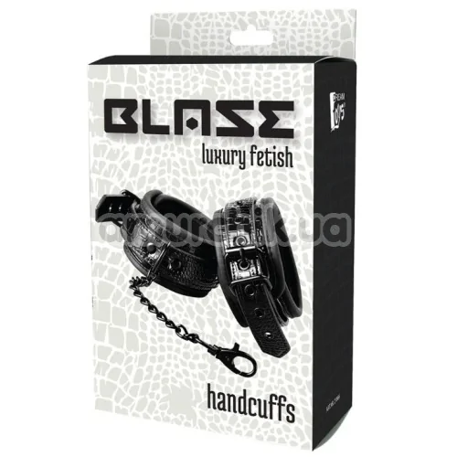 Фіксатори для рук Blaze Luxury Fetish Handcuffs 21866, чорні
