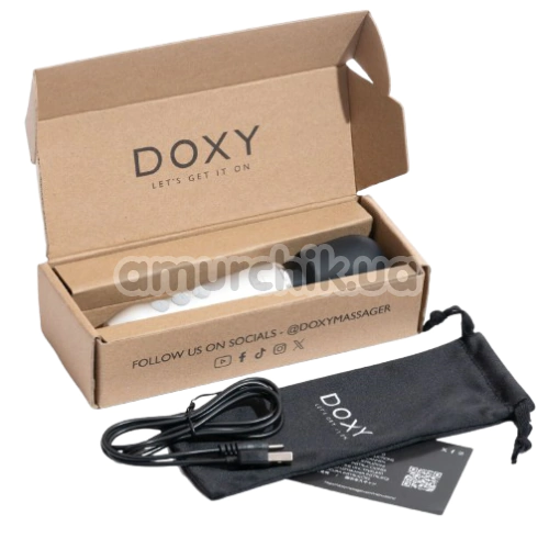 Универсальный вибромассажер Doxy Go, серебряный