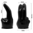 Насадка для вібромасажерів Power Head Double Finger Wand Massager Head, чорна - Фото №5