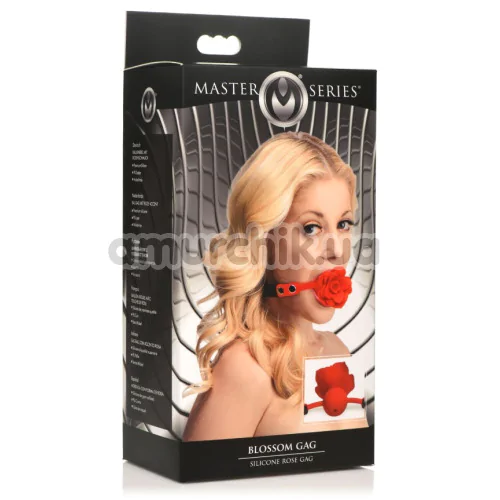 Кляп Master Series Blossom Gag, красный