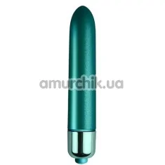 Кліторальний вібратор Rocks - Off RO - 90mm Touch Of Velvet, бірюзовий - Фото №1