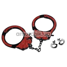 Наручники Fetish Pleasure Diamond Handcuffs, червоні - Фото №1