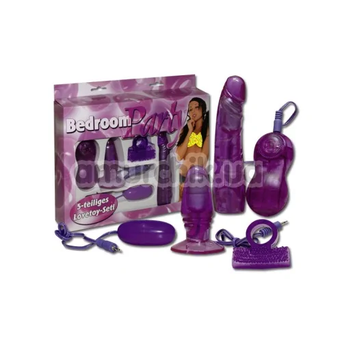 Набор Bedroom Party Vibrator Set из 5 предметов, фиолетовый