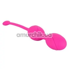 Вагінальні кульки з вібрацією Remote Dual Motor Kegel System, рожеві - Фото №1