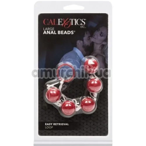 Анальні кульки Large Anal Beads, червоні