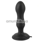 Анальна пробка з ротацією Black Velvets Anal Twist Plug, чорна - Фото №1