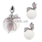 Набор секс-игрушек Senuelo Cutesy Nipple Clamps And Anal Plug, серебряный - Фото №1