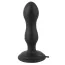 Анальна пробка з ротацією Black Velvets Anal Twist Plug, чорна - Фото №1