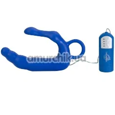 Вібростимулятор простати для чоловіків Mens Pleasure Wand Extra Large, 20 см синій - Фото №1