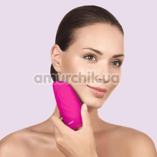 Щетка для лица Geske Sonic Thermo Facial Brush & Face-Lifter 8 in 1, ярко-розовая