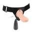 Полый страпон с вибрацией Hi-Basic Basic Vibrating Strap On Harness, телесный - Фото №2