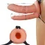 Двойной полый страпон Lovetoy Unisex Double Penetrator 6, телесный - Фото №3