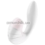 Вібратор з вакуумним стимулятором Satisfyer Supernova, білий - Фото №1