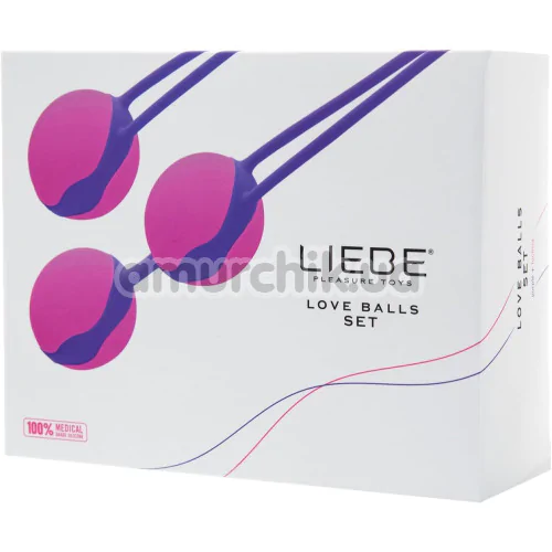 Набор вагинальных шариков Liebe Pleasure Toys Love Balls Set, розовый