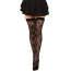Панчохи Leg Avenue Wild Rose Net Thigh Highs, чорні - Фото №4