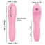 Симулятор орального секса для женщин с вибрацией Boss Series Rechargeable Sucking Massager, светло-розовый - Фото №7