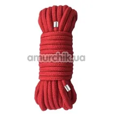 Веревка Mai Attraction Pleasure Toys Bondage Rope 10m, красная - Фото №1