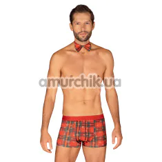 Костюм новогодний Obsessive Mr Merrilo, красный: трусы-шорты + бабочка - Фото №1