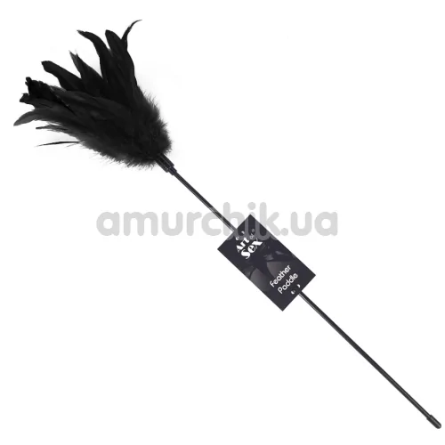 Пір'їнка для пестощів Art of Sex Feather Paddle перо півня, чорна