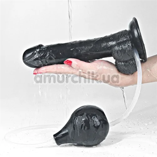 Фаллоимитатор с эякуляцией Squirt Extreme 9, черный