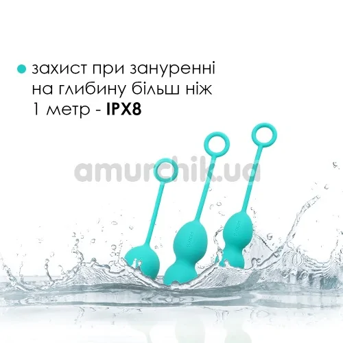 Вагинальные шарики Svakom Nova Ball, бирюзовые