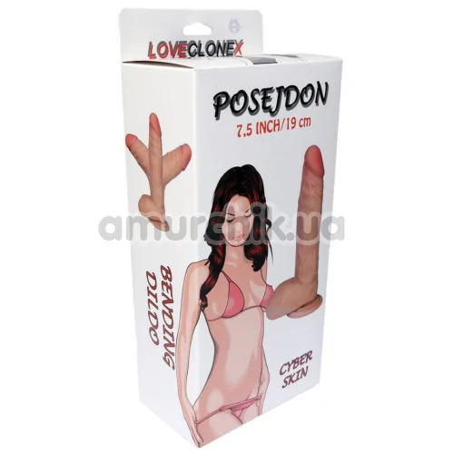 Фаллоимитатор LoveCloneX Posejdon 7.5, телесный