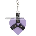 Брелок у вигляді серця Art of Sex Chained Heart, бузковий - Фото №1