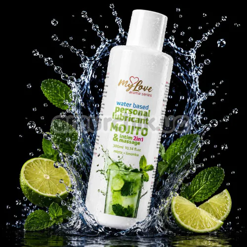 Масажний лубрикант MyLove Aroma Series Personal Lubricant 2in1 Mohito - Мохіто, 300 мл