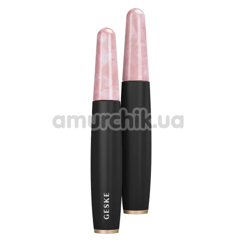 Ручка-масажер для обличчя Geske Rose Quartz Depuffing Pen 6 in 1, темно-сірий